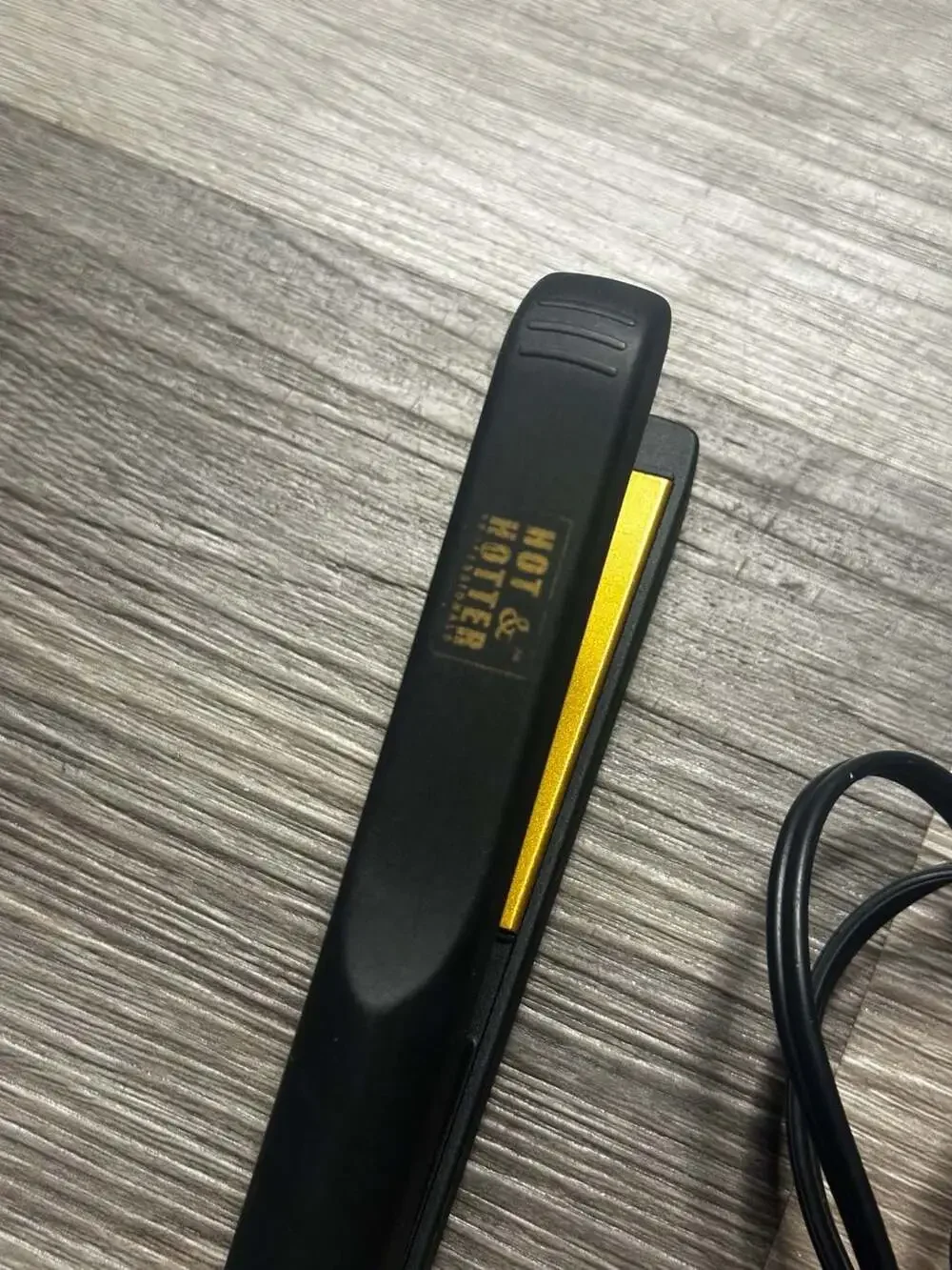 Hot & Hotter Professional Gold Ceramic Flat Iron Item #5873